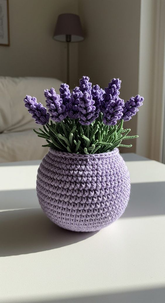 Lavendar vase